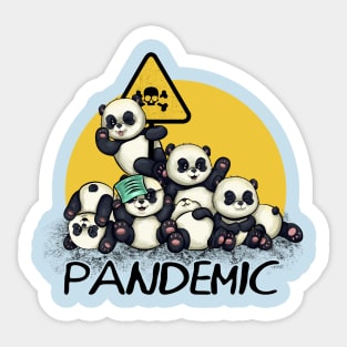 panda cute pandemic funny animals Sticker